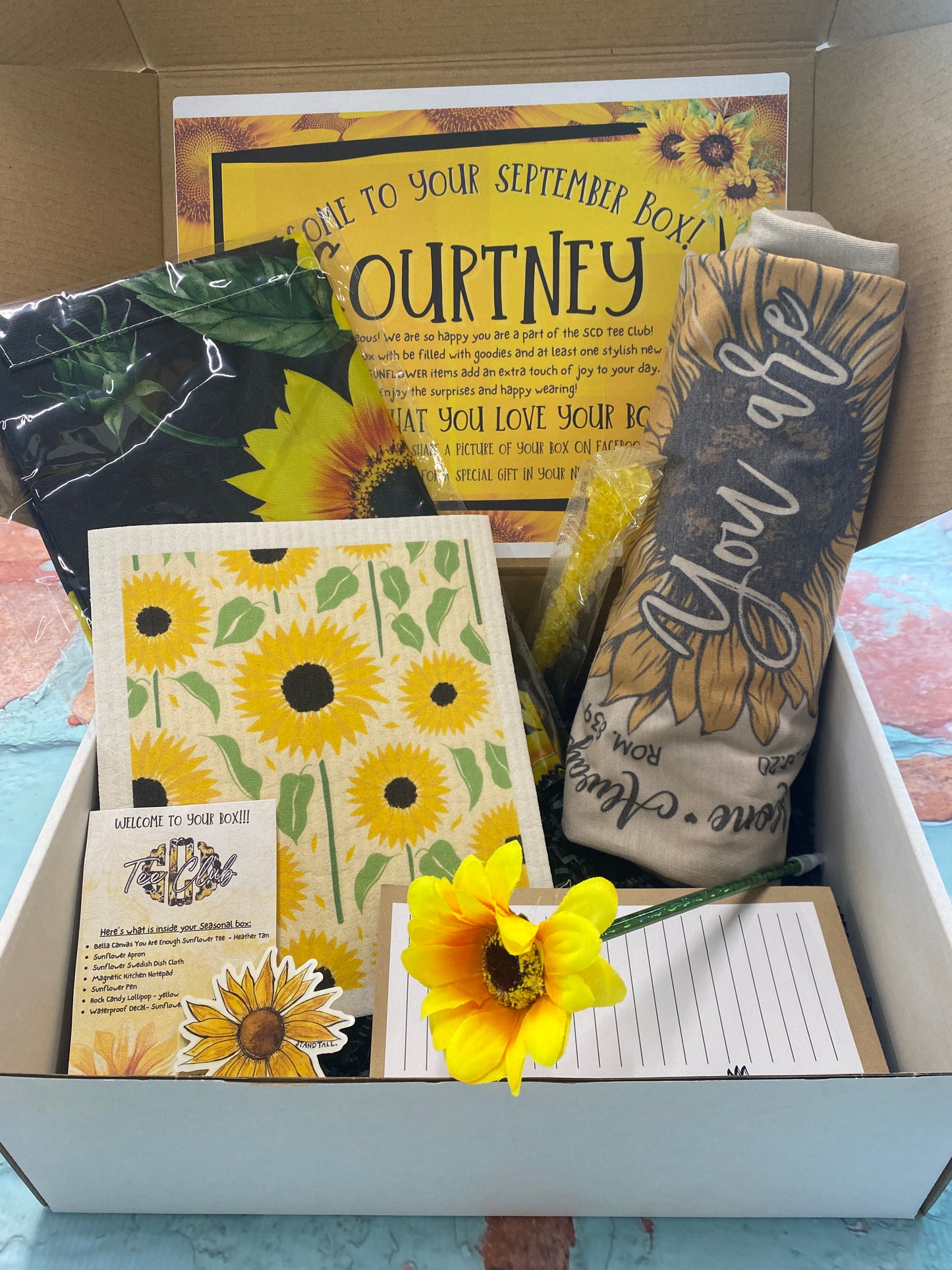 SCD Tee Club - Extra SUNFLOWER Boxes (September 2024) - SEASONAL BOX ONLY