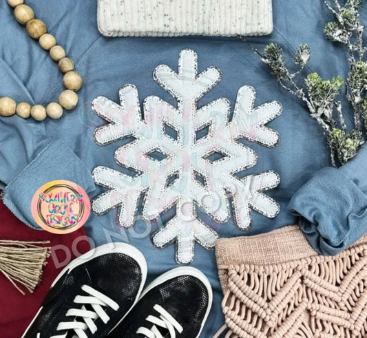 Snowflake Chenille Patch