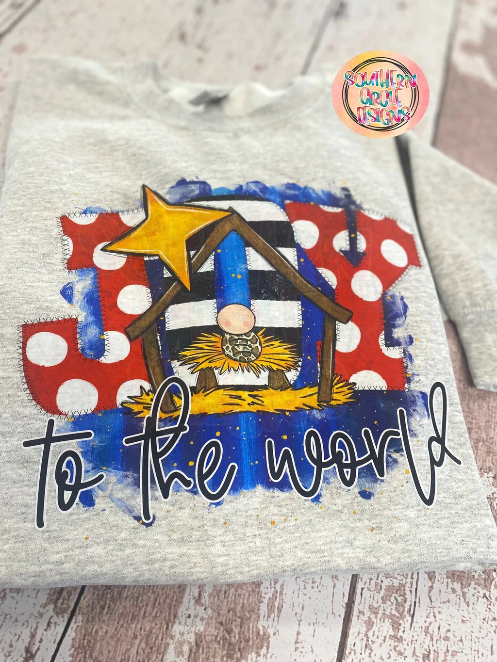 Joy to the World Polka Dot - Sweatshirt