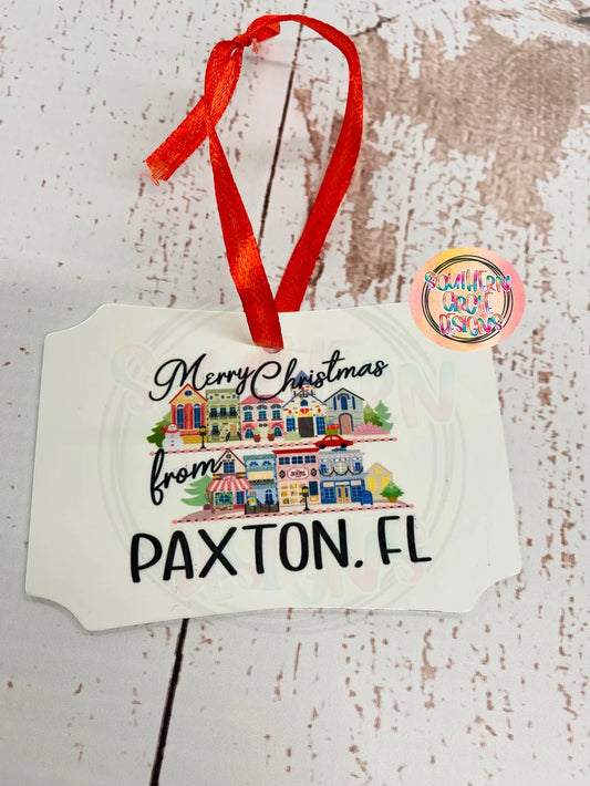 Merry Christmas from Paxton, FL - Ornament