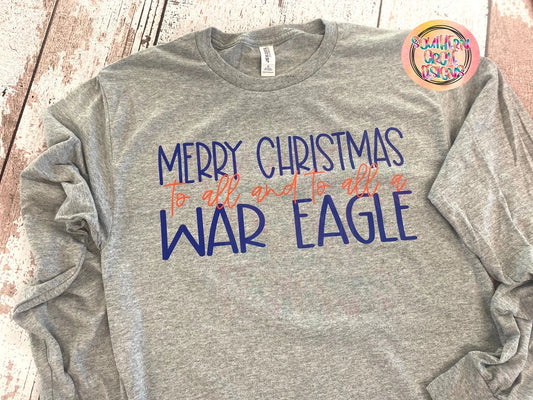 Merry Christmas to all….War Eagle