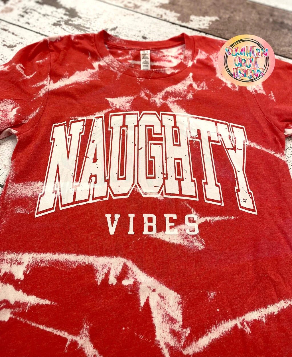 Naughty Vibes - White Ink