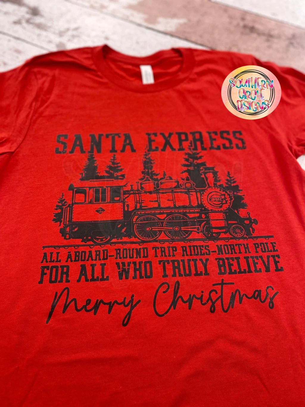 Santa Express Train - Black Ink